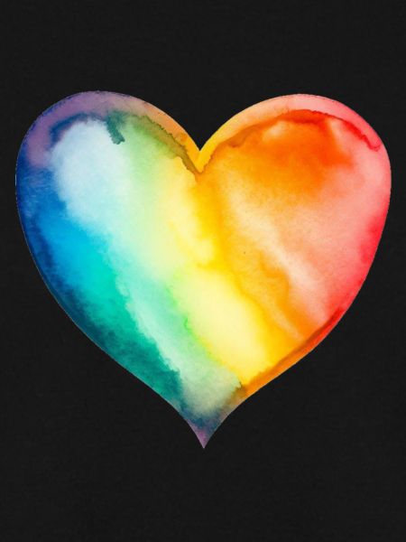 Regenbogen-Herz