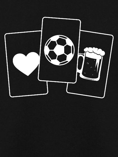 Herz - Bier - Fußball -