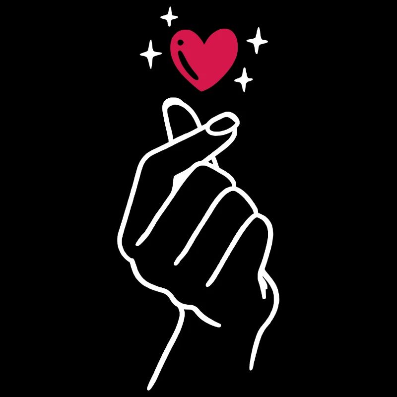 K-Pop Saranghae Liebe Hand Herz