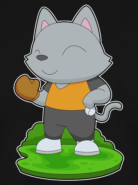Katze Baseball Baseballhandschuh