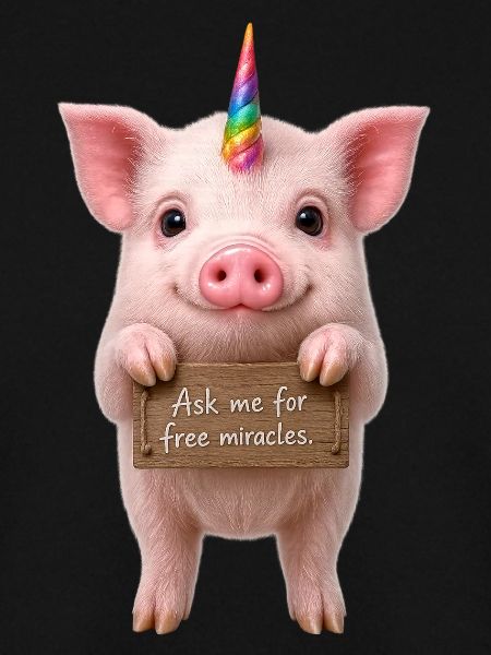 Regenbogen-Einhornschwein
