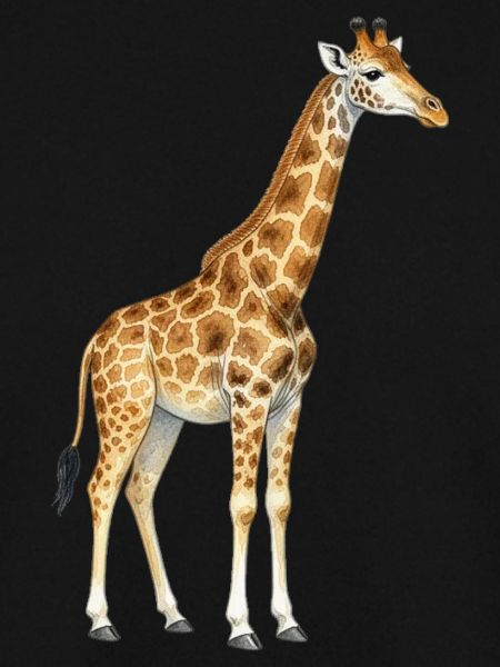 Giraffe aquarell Geschenk 