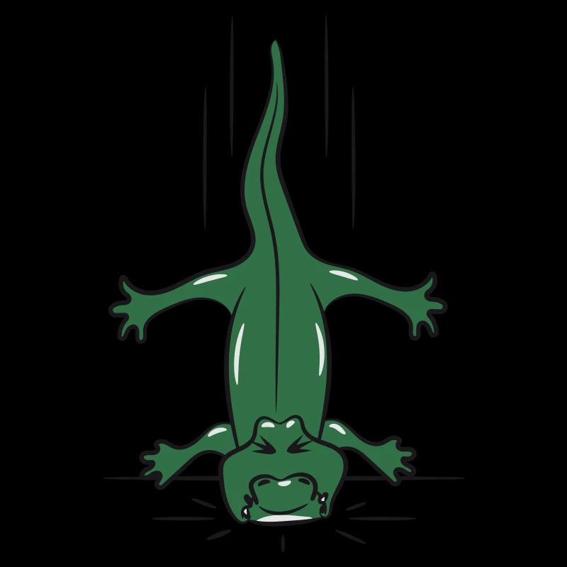 Crocodile reptile en bas