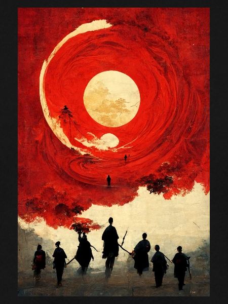Samurai Japanisch Mond