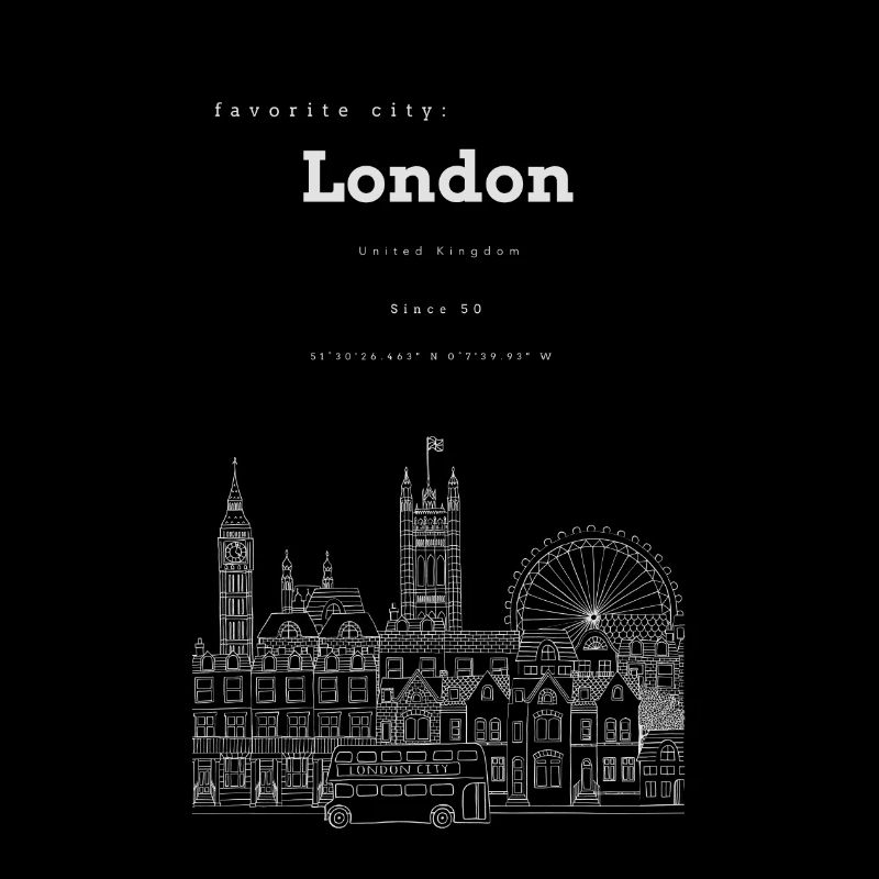 Coordonnées de la mémoire de la ville préférée de Londres