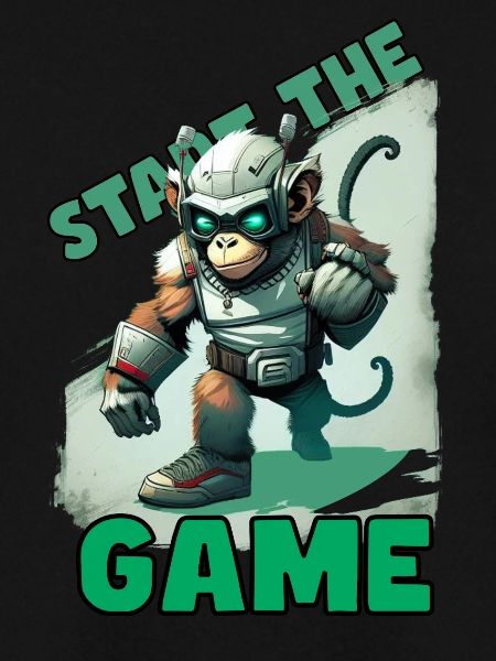 Space Gaming Gamer Monkey