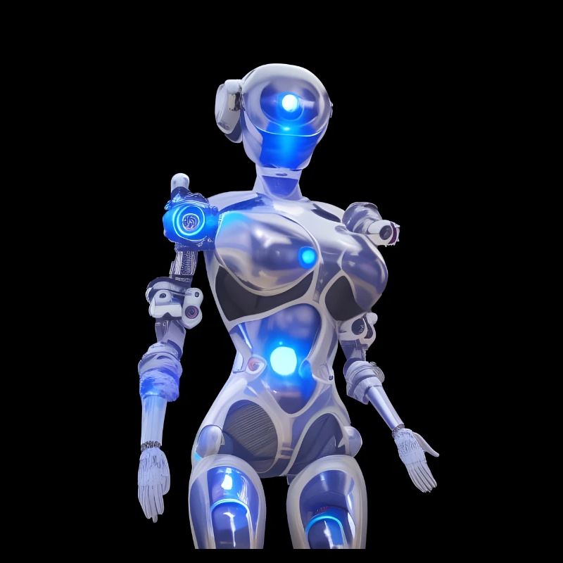 Weiblicher Roboter / Cyborg / Android