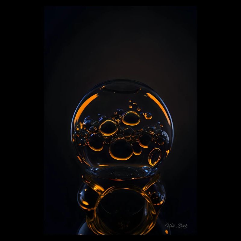 Bulles dans une bulle orange 1