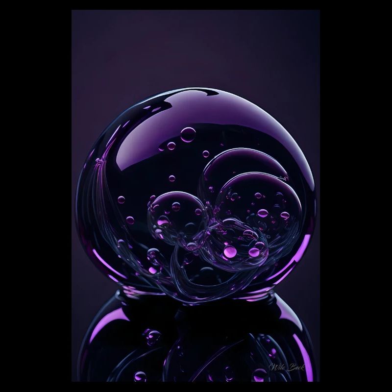 Blasen in einer Blase magenta 2