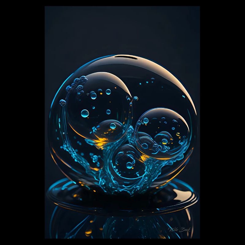 Bulles dans une bulle néon 2