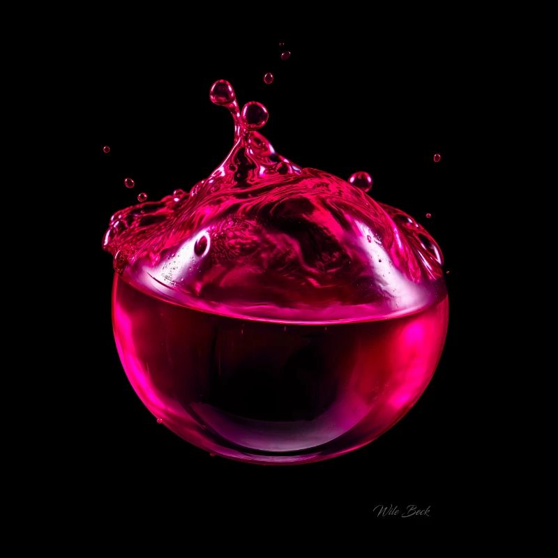 Gouttes magenta 6