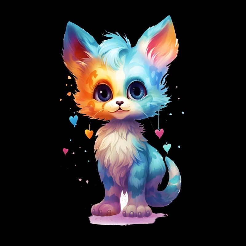 Mignon petit Sweetheard Kitty Cat Shirt Design