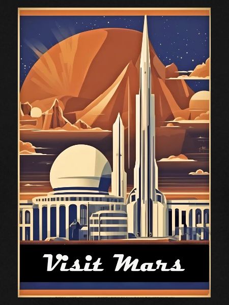 Visit Mars Poster