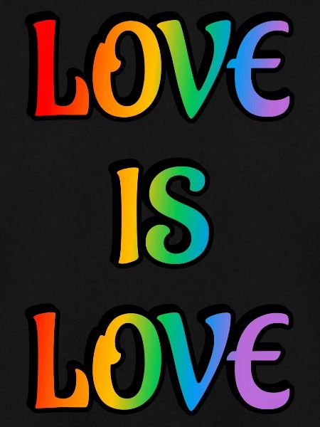 Regenbogen-Liebe ist Liebe