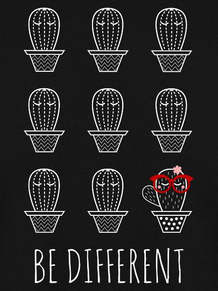 Be different cactus