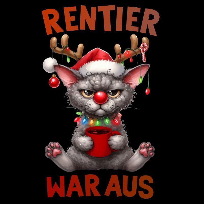 Grummelkatze Weihnachtshumor
