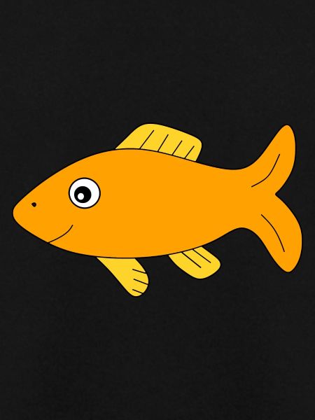 gelber Fisch Comic Fisch