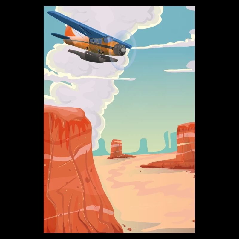 Karikatur Grand Canyon
