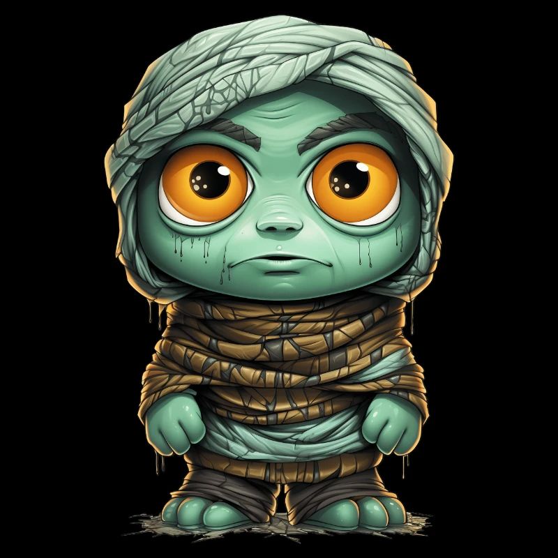 Halloween Spooky Cartoon Mummy