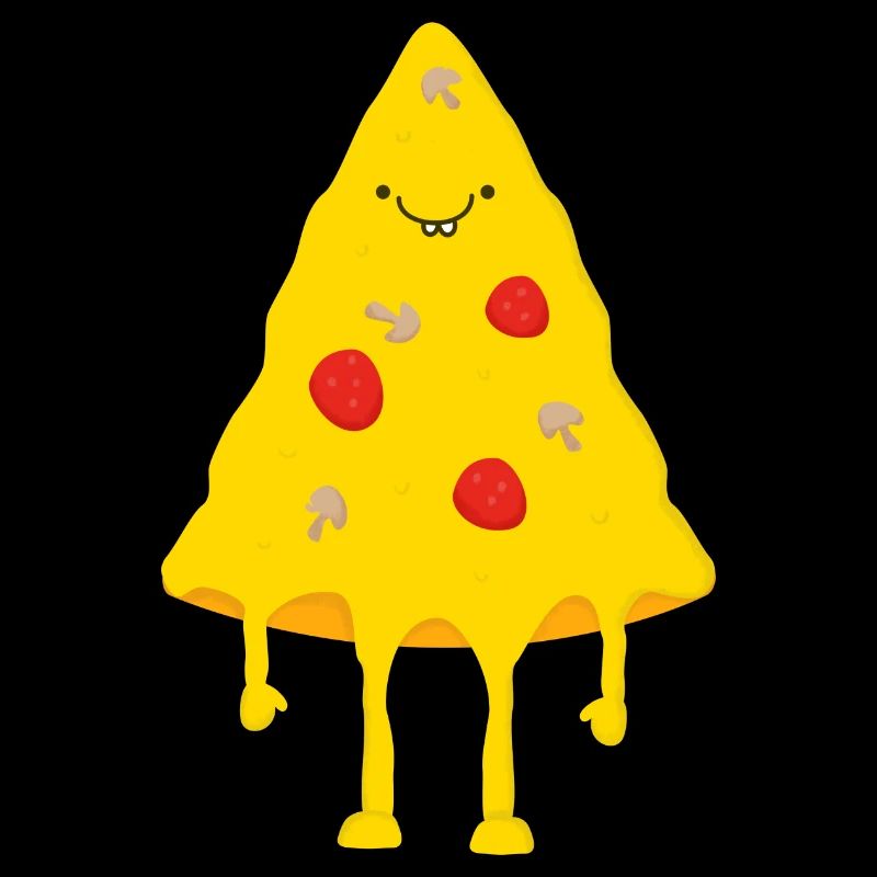 Glückliche Pizza
