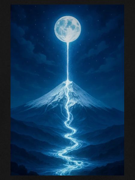 Lunar River Flowing Down