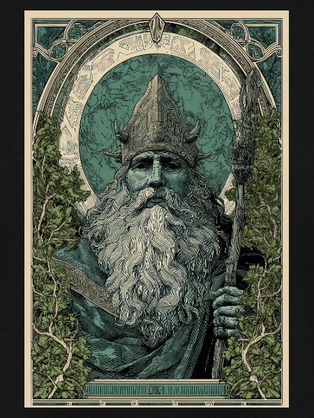 Nordischer Gott Jugendstil