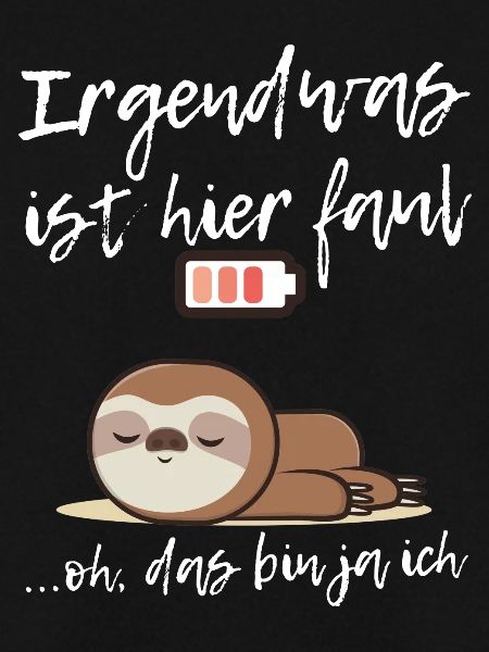 Faultier liegend Akku leer