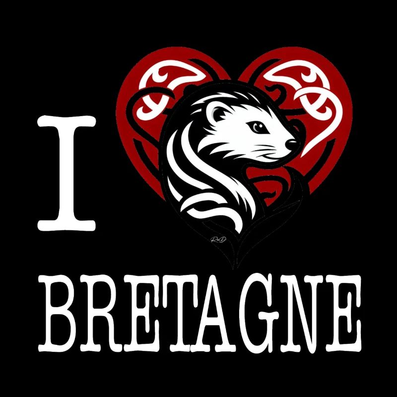 i love bretagne hermine maline light