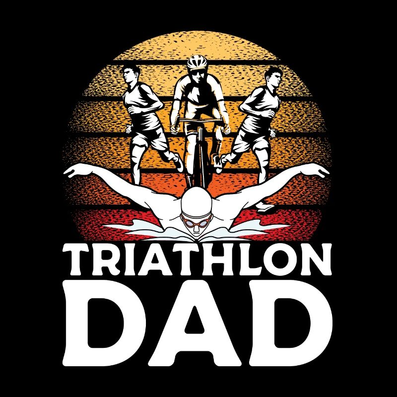 Triathlon Dad for Triathletes Fathers Men
