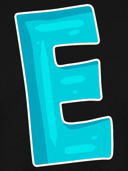 Buchstabe E Anfangsbuchstabe Zeichen