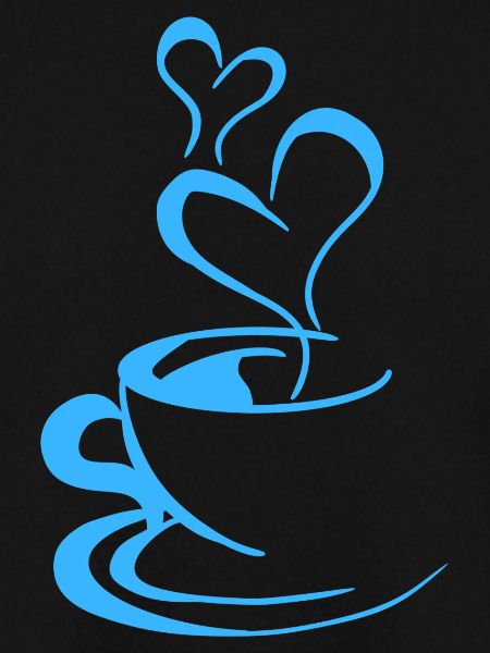 Blaue Kaffeetasse