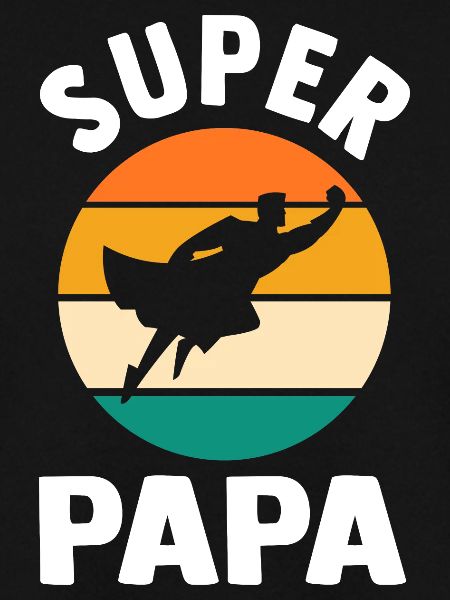 Vater Superheld Papa