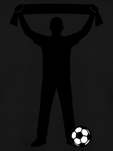 Fussball Fan Silhouette