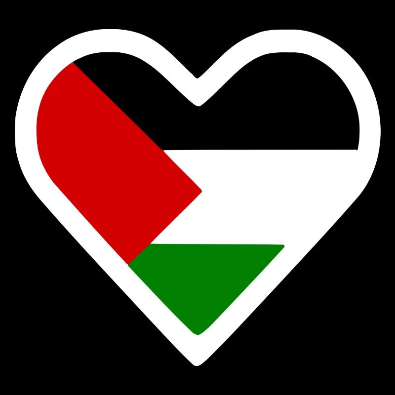 Free palestine herz