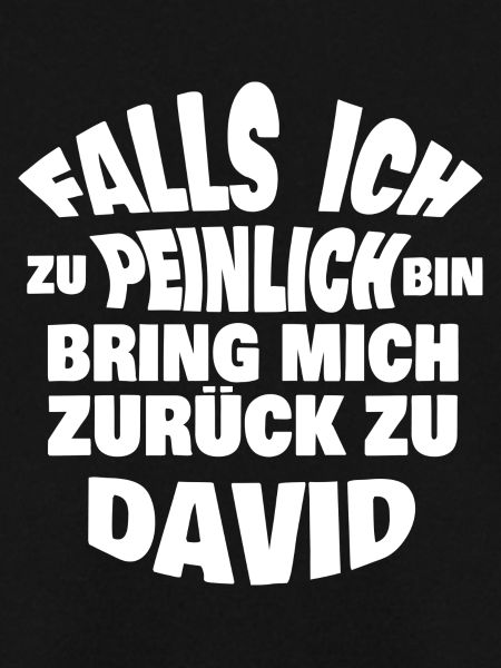 David als Jungesellenabschied