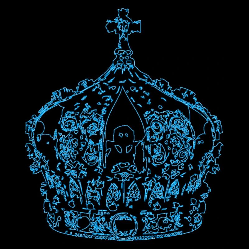 blaue Krone
