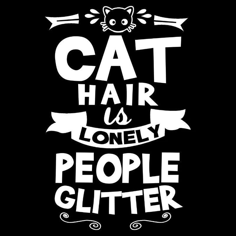 cat hair is gliter