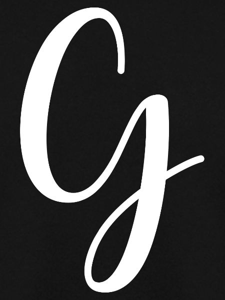 Calligraphy, initial G