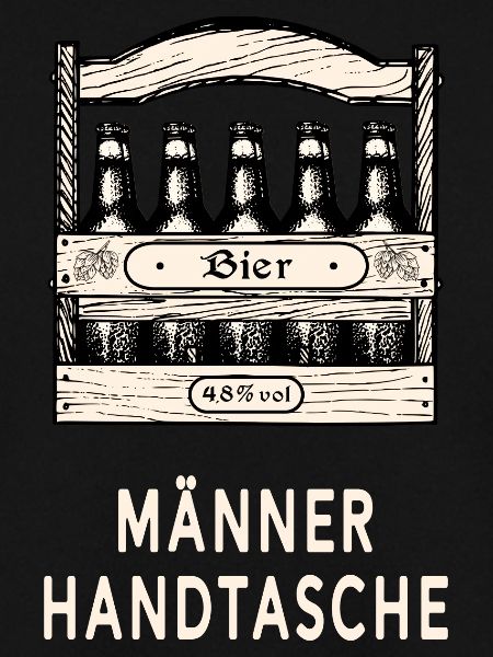 Herrenhandtasche Bier