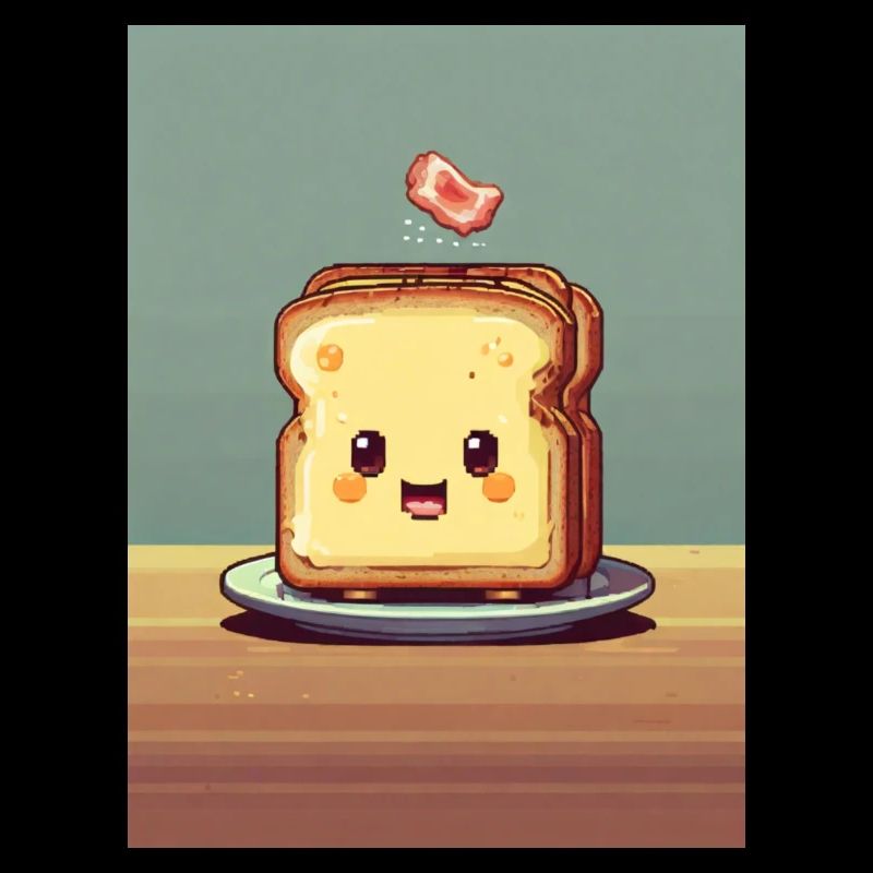Pixelart Toasbrot