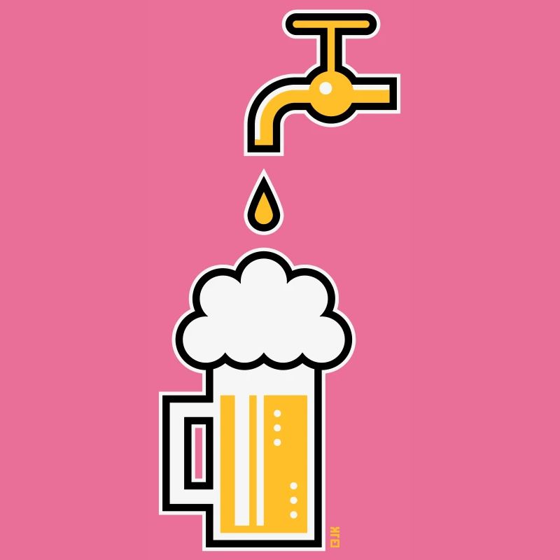 Beer Mug & Tap (Keg Beer / Draught Beer / 3C)
