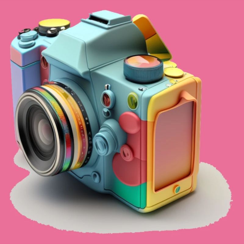 Conception de caméra multicolore et de pellicule