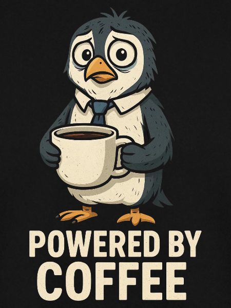 Coffee penguin with style