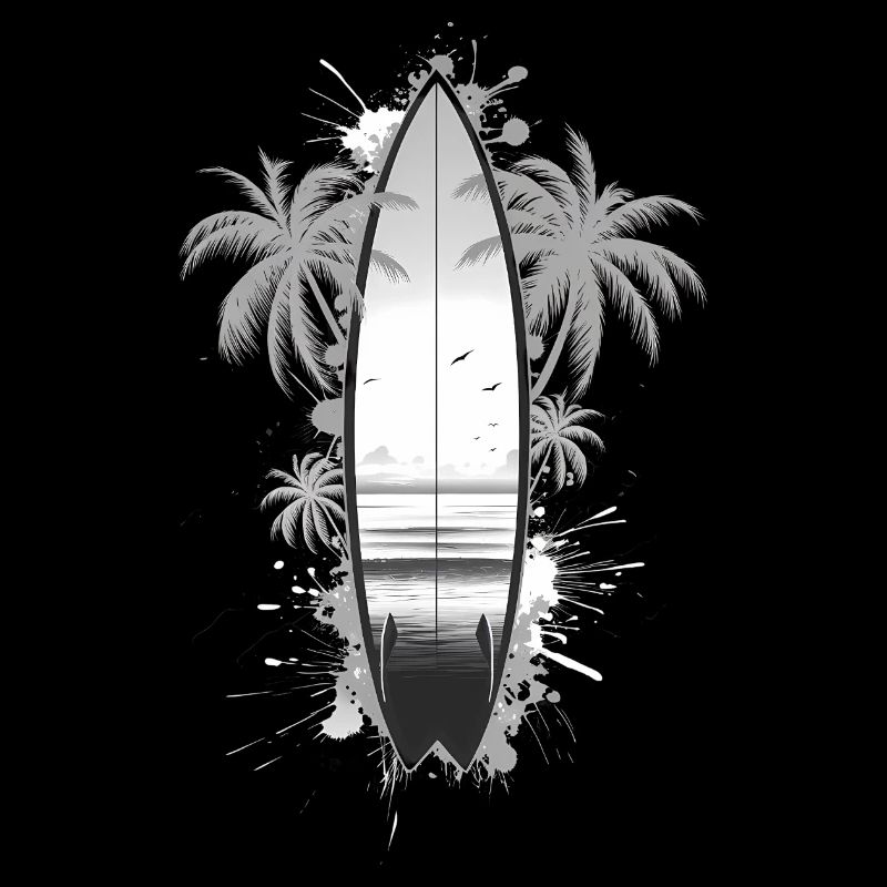 Croquis de planche de surf