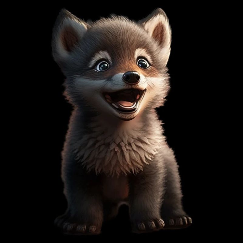 Wolf Süß cute