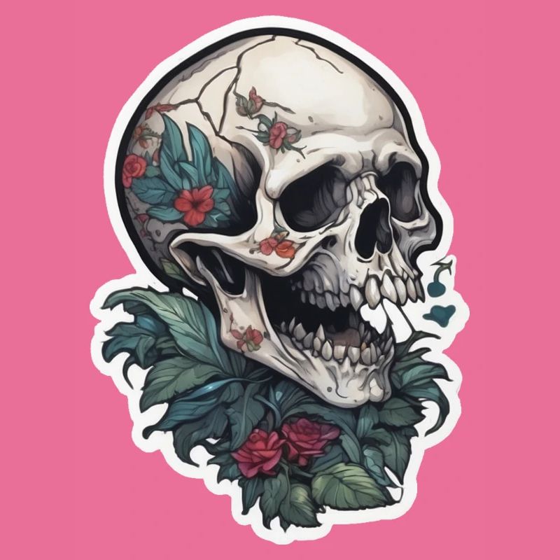 Conception de crâne d’impression de tatouage