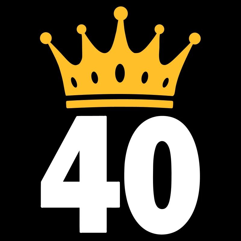 40 Krone 40. Geburtstag 40 Jahre