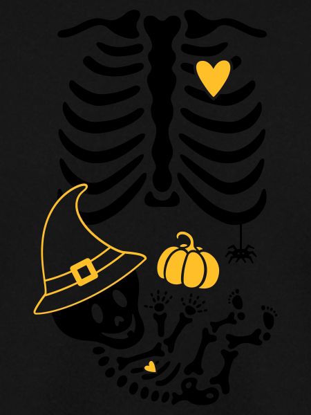 Maternity Skeleton Witch Hat