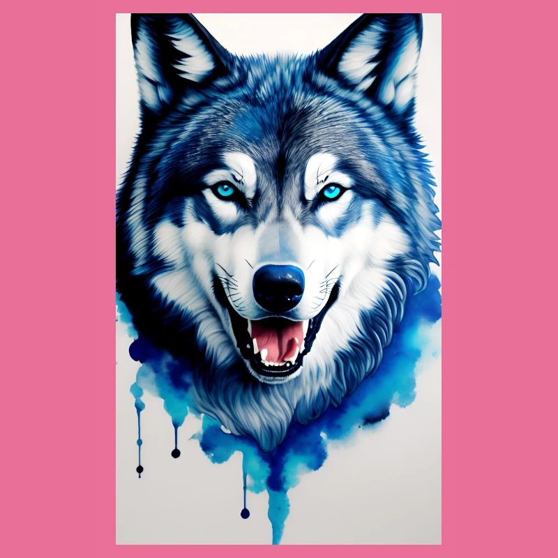 blauer Wolf