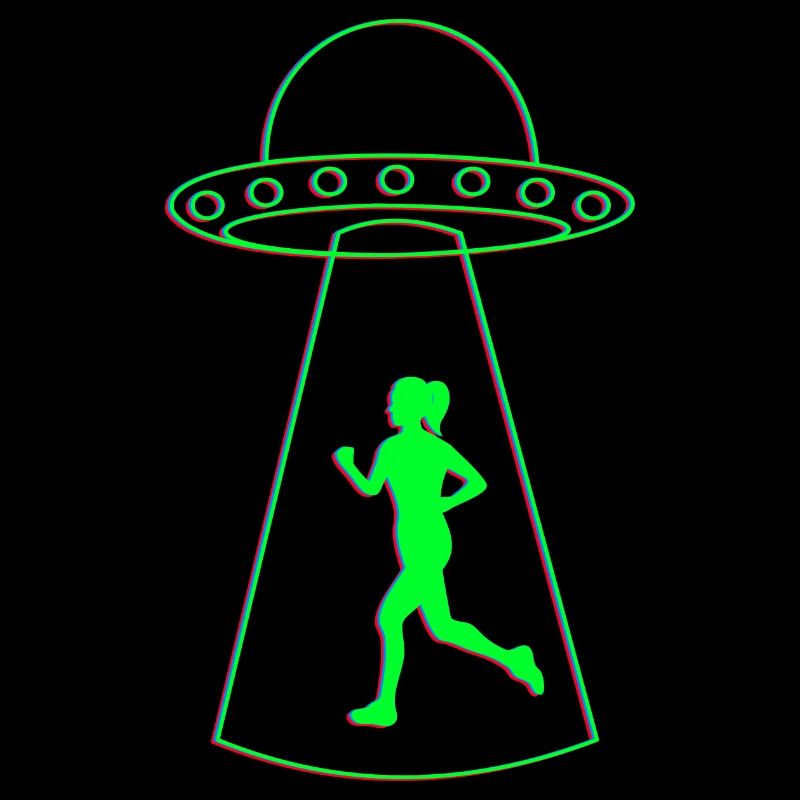 Ufo und Joggerin